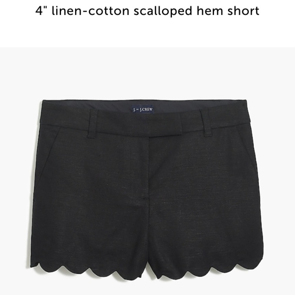 EUC JCrew Scalloped Hem Short